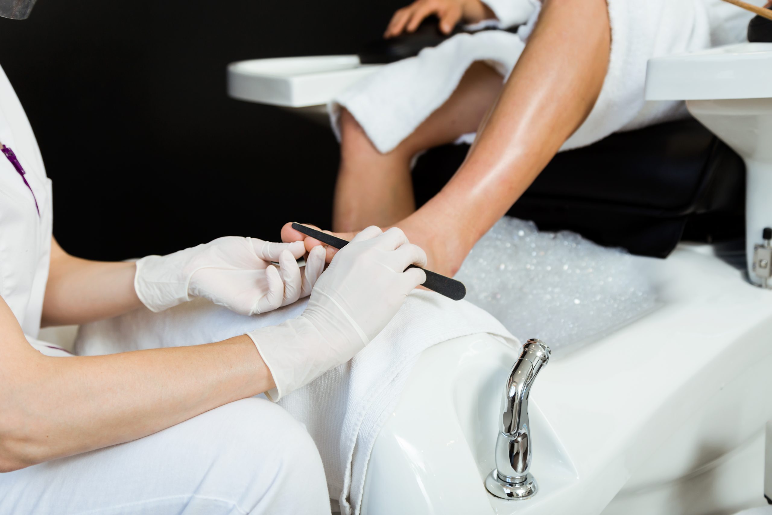 Spa Pedicure 9 Young Man Doing Pedicure Salon Beauty Concept